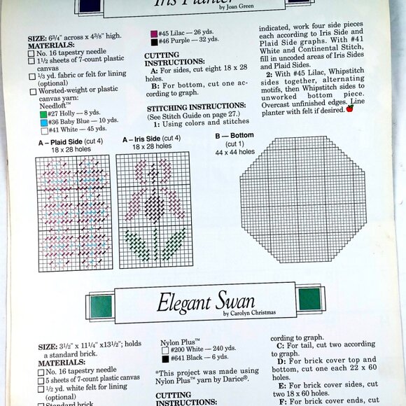Plastic Canvas 1991 Calendar The Needlecraft Shop 12 Projects 28 Pages Vtg - Picture 9 of 16